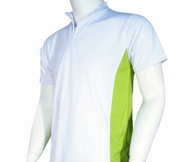 2 Tone Zipped Mandarin Polo - UNISEX -