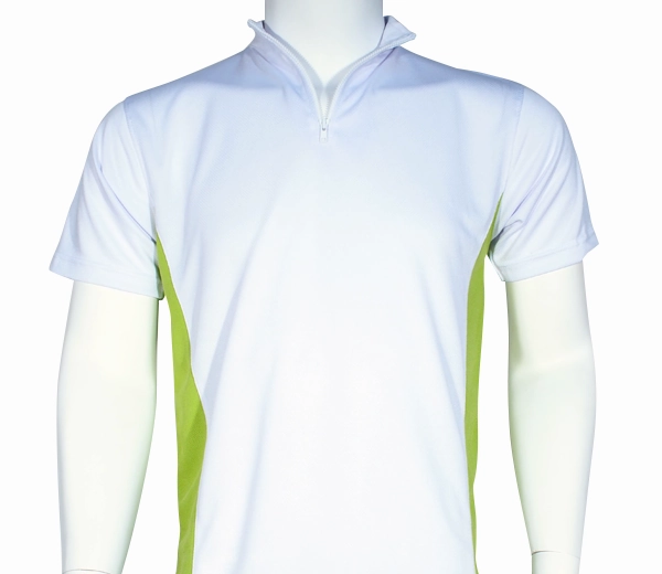 2 Tone Zipped Mandarin Polo - UNISEX -