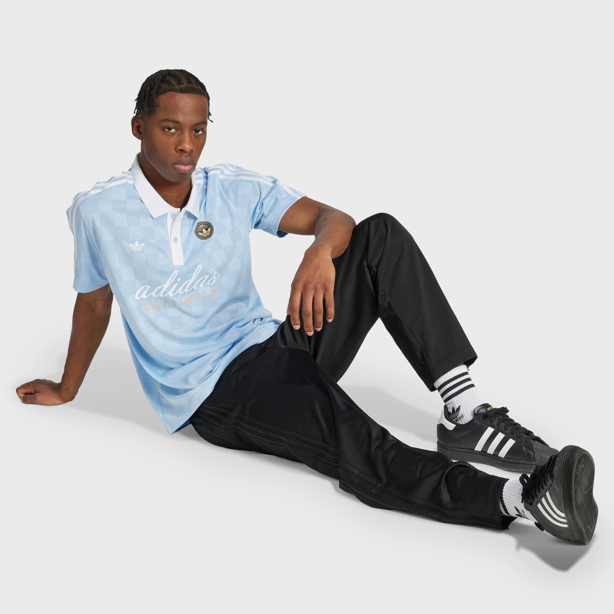adidas Originals FTB T-Shirt Clear Sky / White