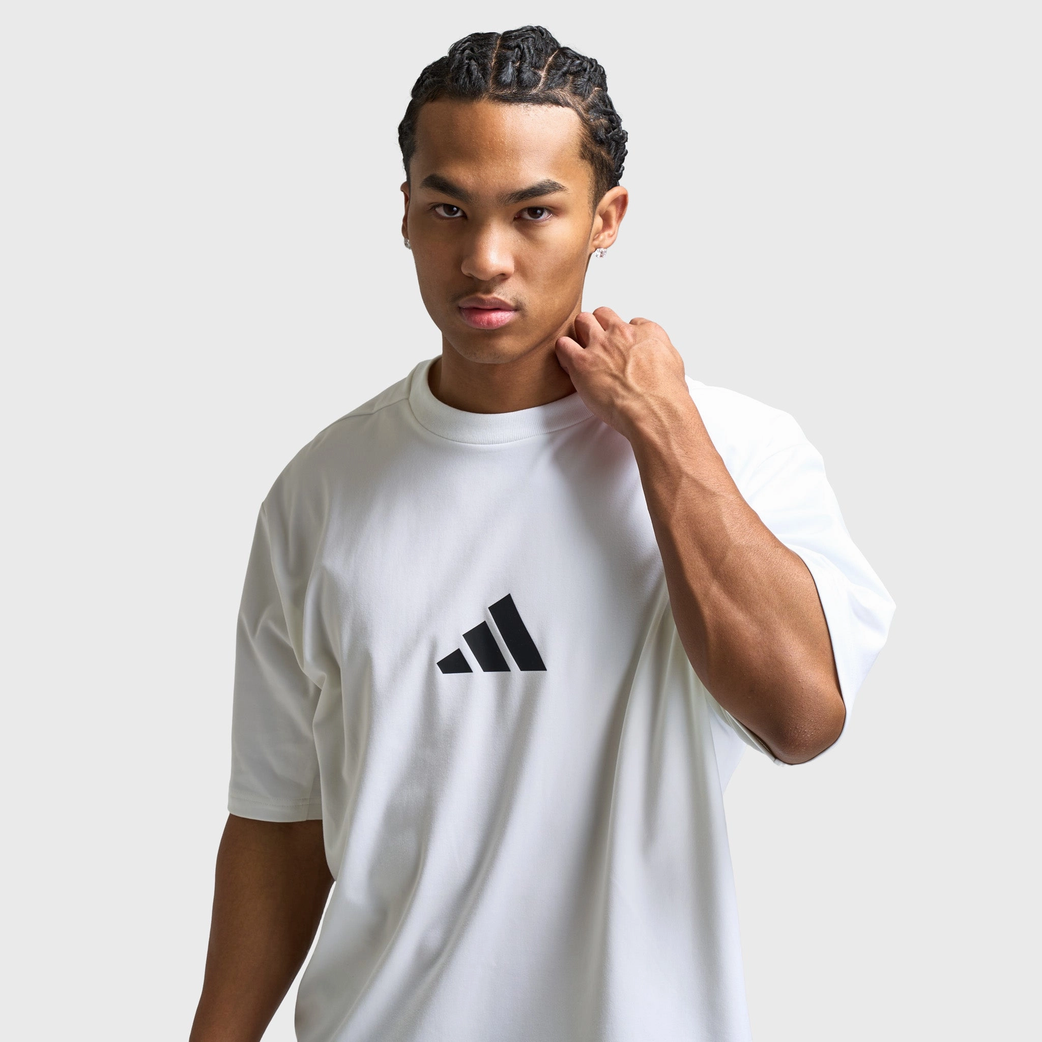 adidas Z.N.E. Loose-Fit T-Shirt / White