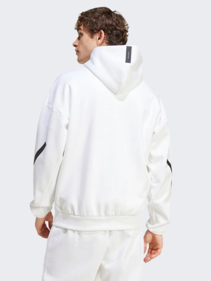 Adidas Z N E Men Sportswear Hoody White