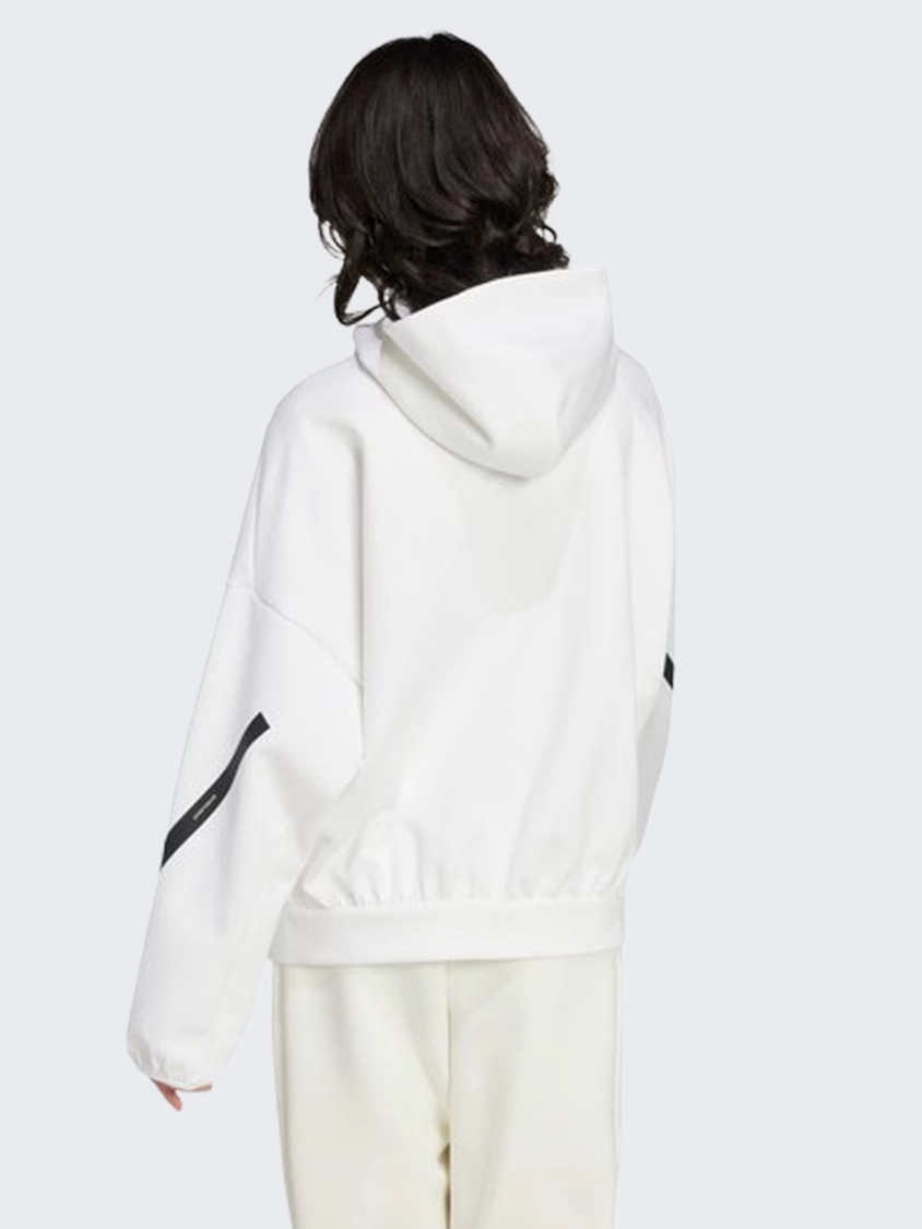 Adidas Z N E Women Sportswear Hoody White