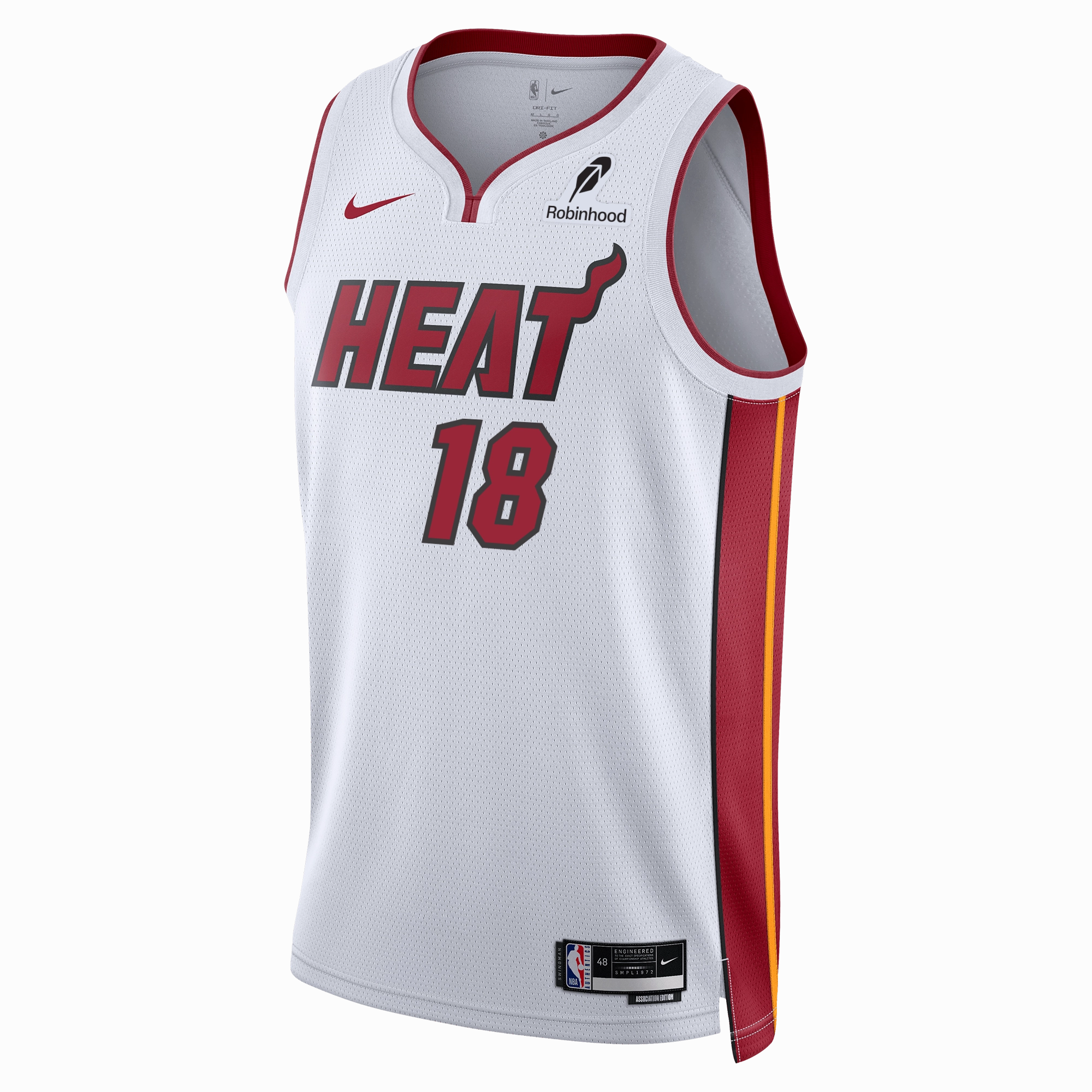 Alec Burks Nike Miami HEAT Association White Swingman Jersey