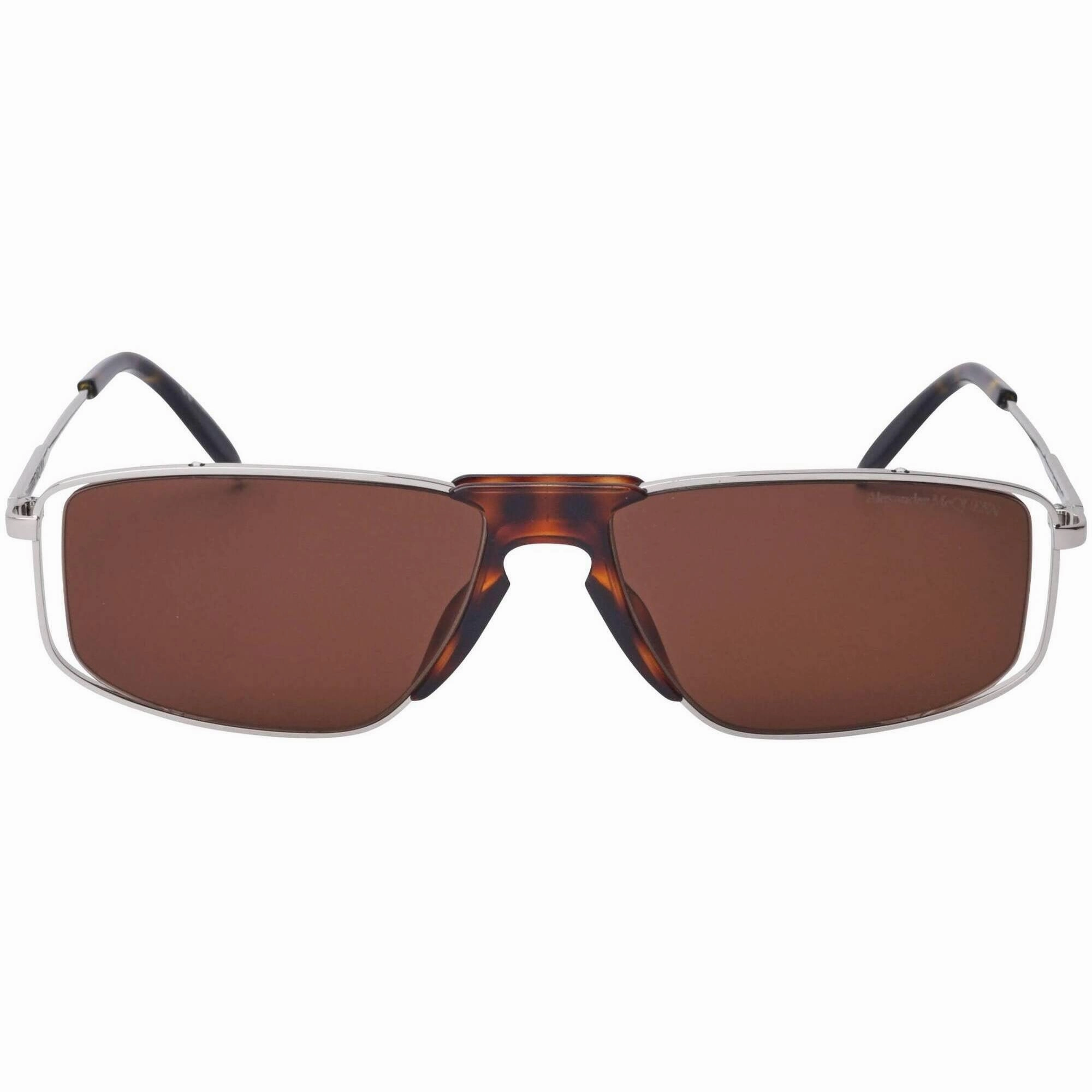 Alexander Mcqueen Men's Sunglasses - Brown Lens | ALEXANDER MCQUEEN AM0198S 003
