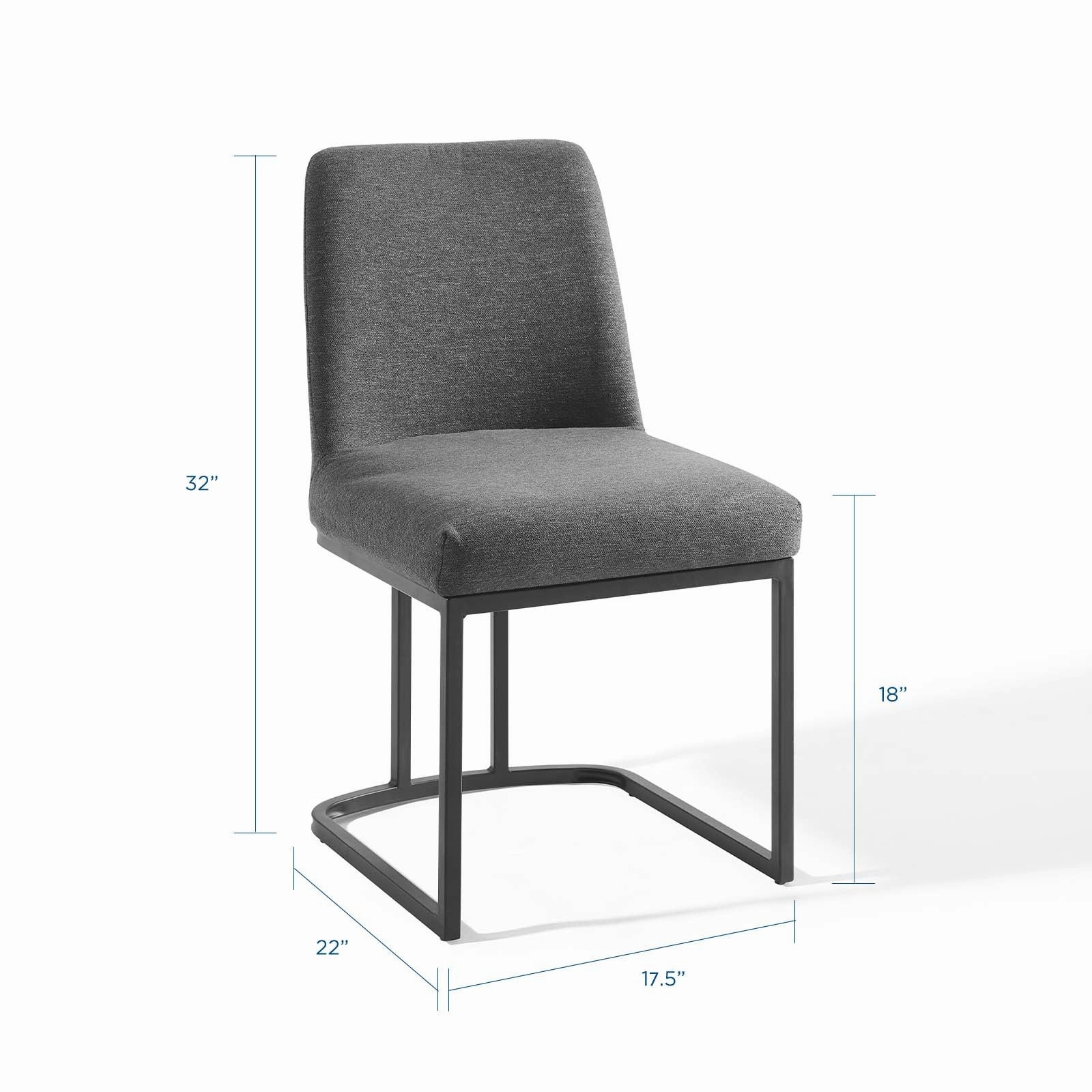 Amplify Sled Base Upholstered Fabric Dining Side Chair by Modway