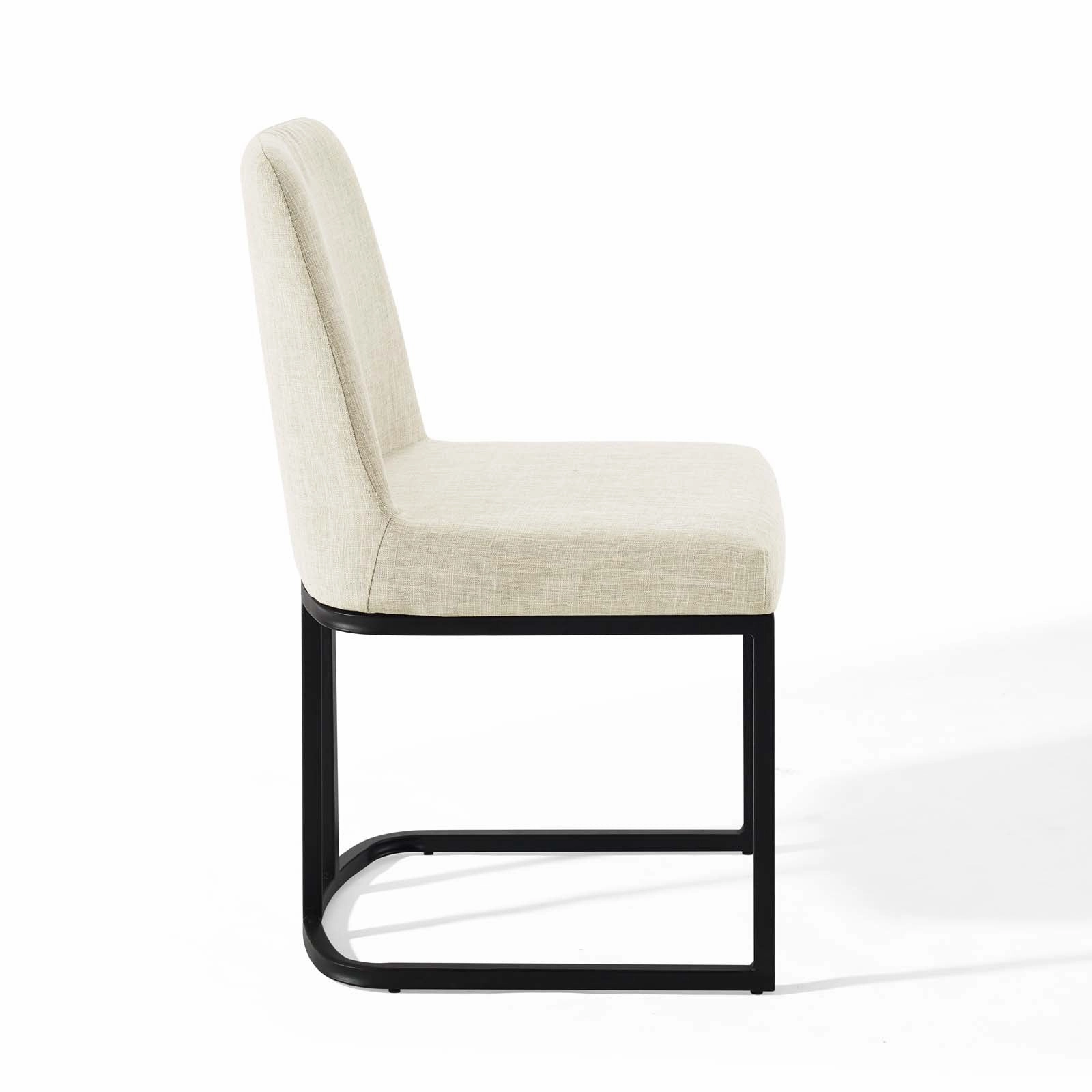 Amplify Sled Base Upholstered Fabric Dining Side Chair by Modway