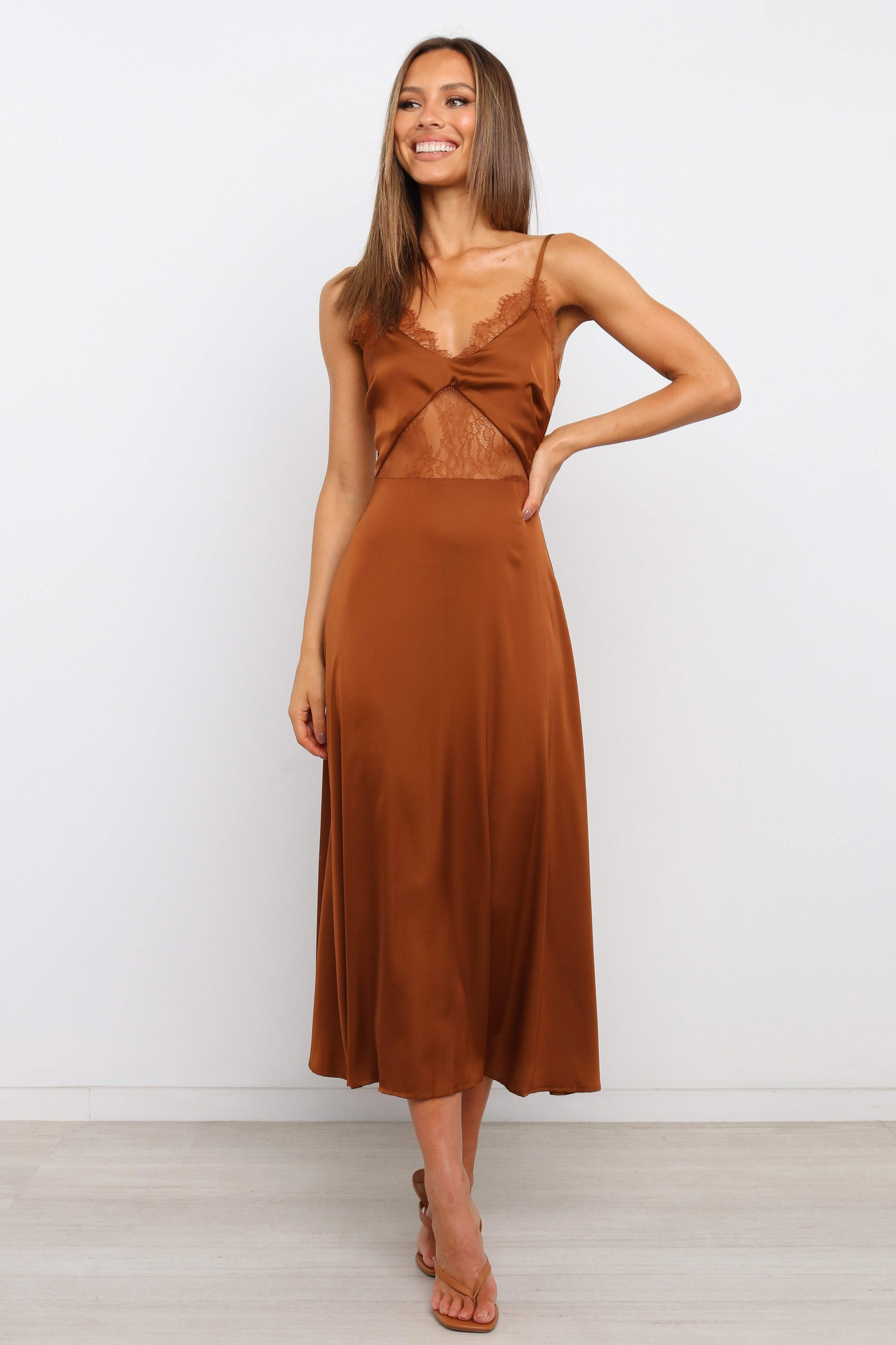 Ariel Dress - Rust