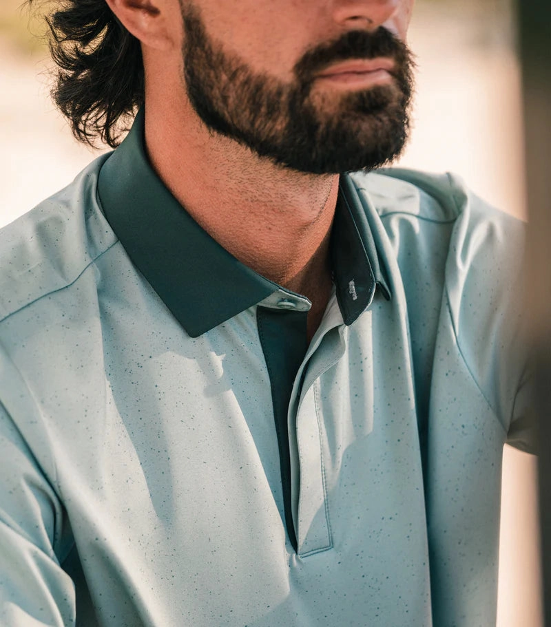ASHER Speckled Polo