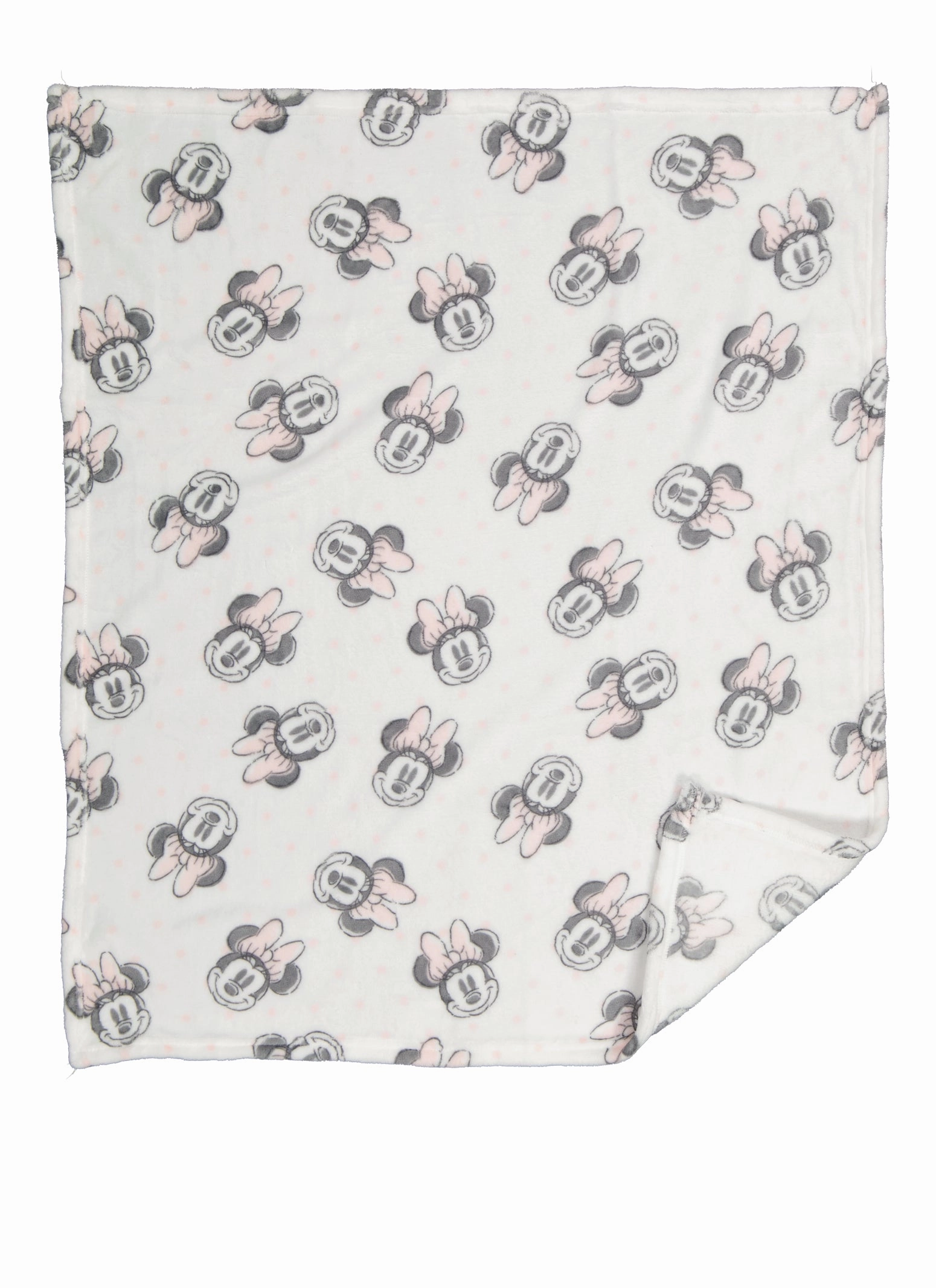 Baby Girls Minnie Mouse Graphic Plush Blankets 2 Pack