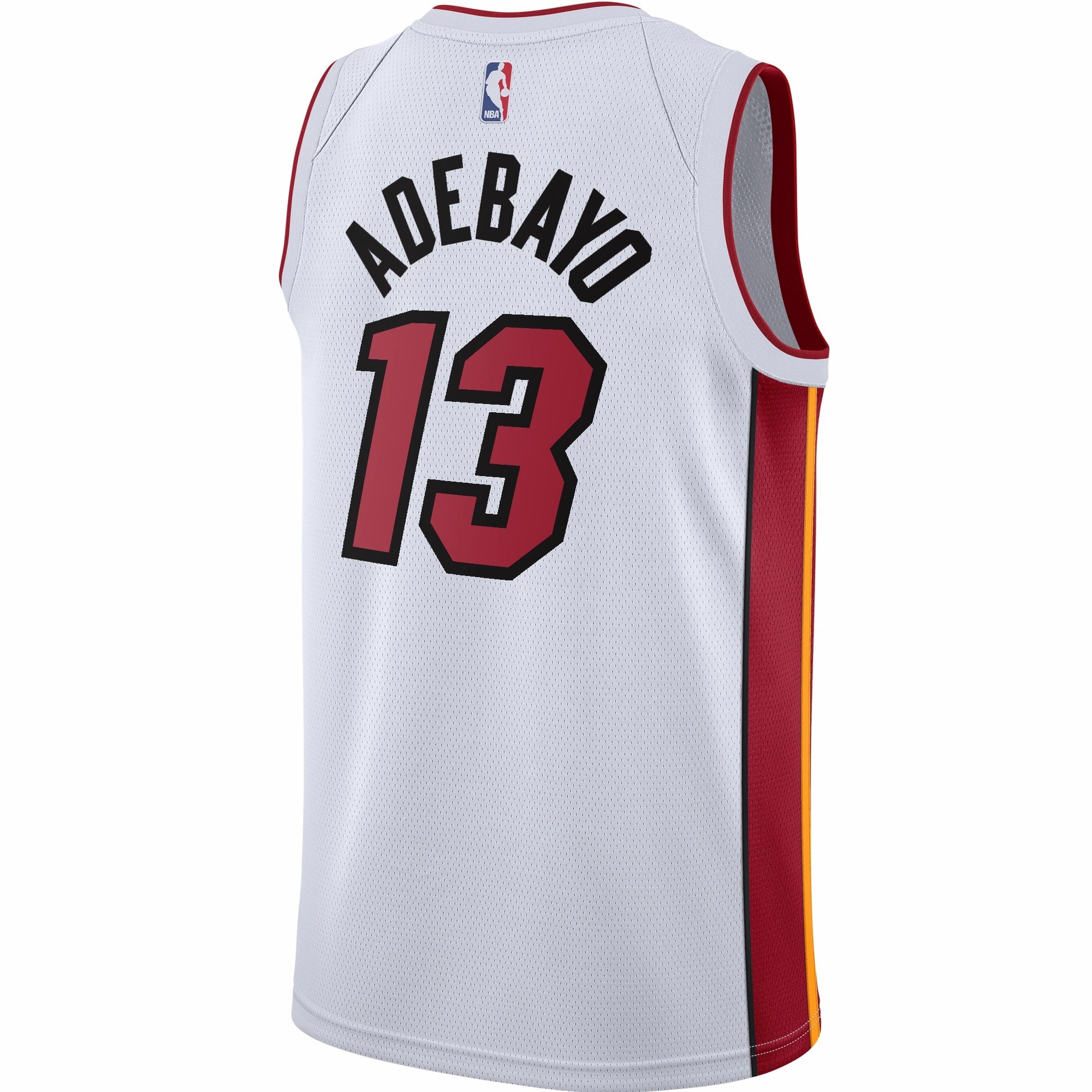Bam Adebayo Nike Miami HEAT Youth Association White Swingman Jersey