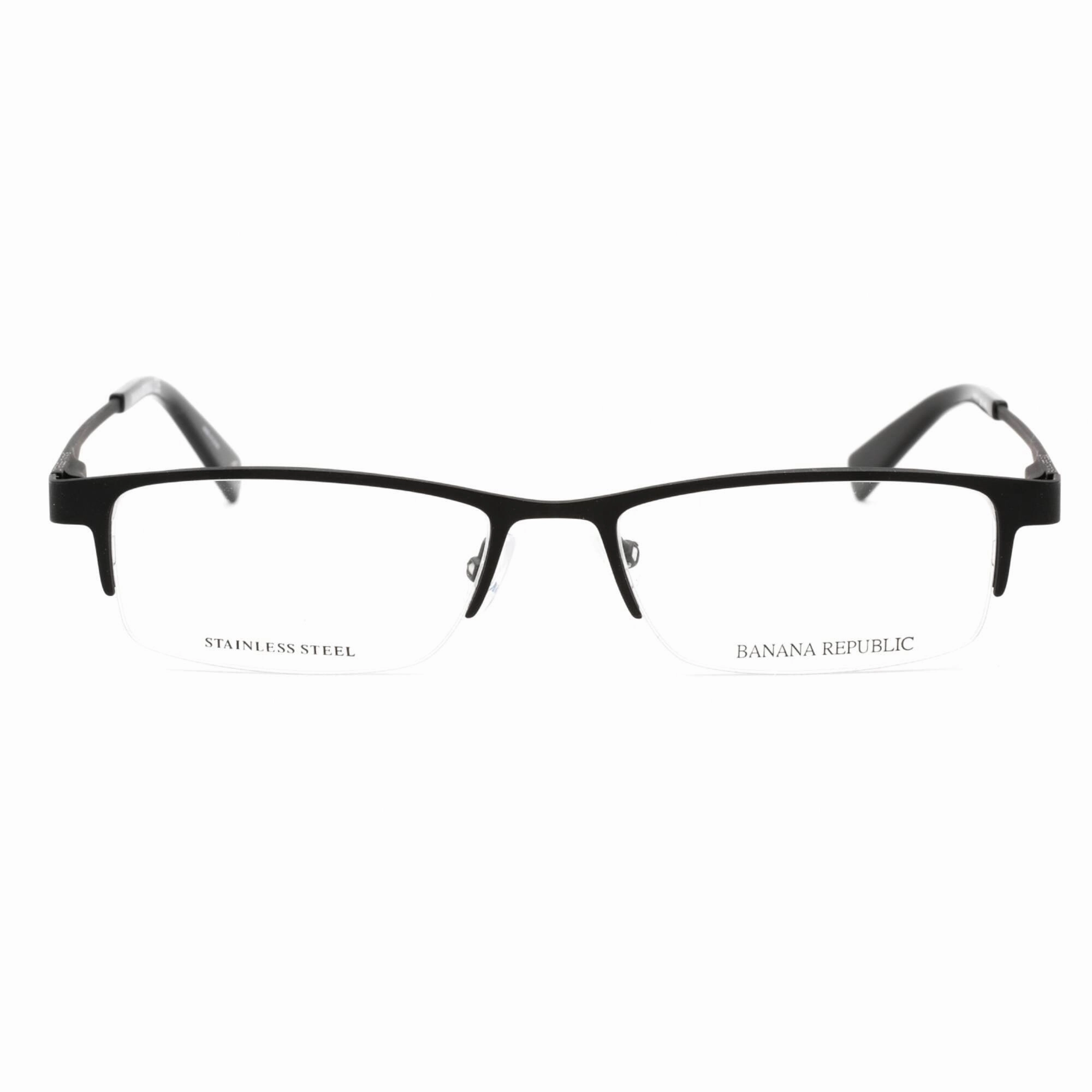 Banana Republic Men's Eyeglasses - Clear Demo Lens Matte Black Frame | BR 102 0003 00