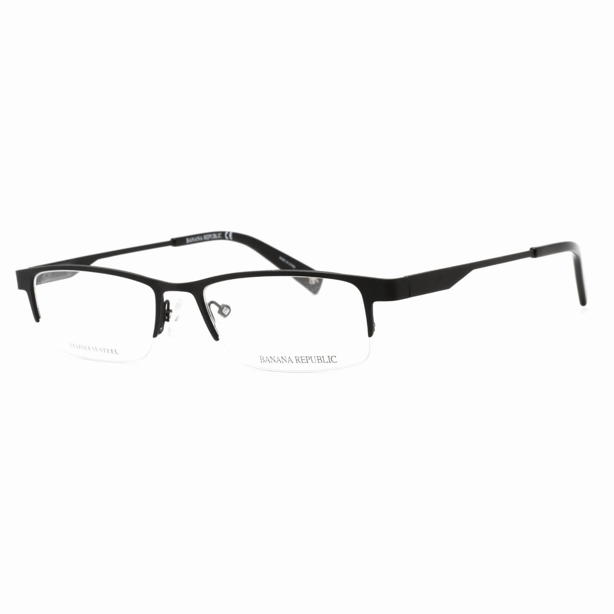 Banana Republic Men's Eyeglasses - Clear Demo Lens Matte Black Frame | BR 102 0003 00