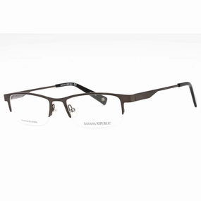 Banana Republic Men's Eyeglasses - Matte Grey Metal Half Rim Frame | BR 102 0FRE 00