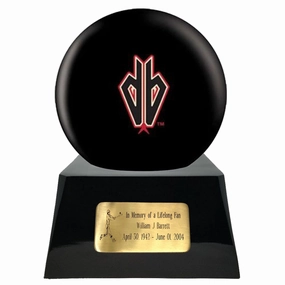 Baseball Cremation Urn with Optional Arizona Diamondbacks Ball Decor and Custom Metal Plaque