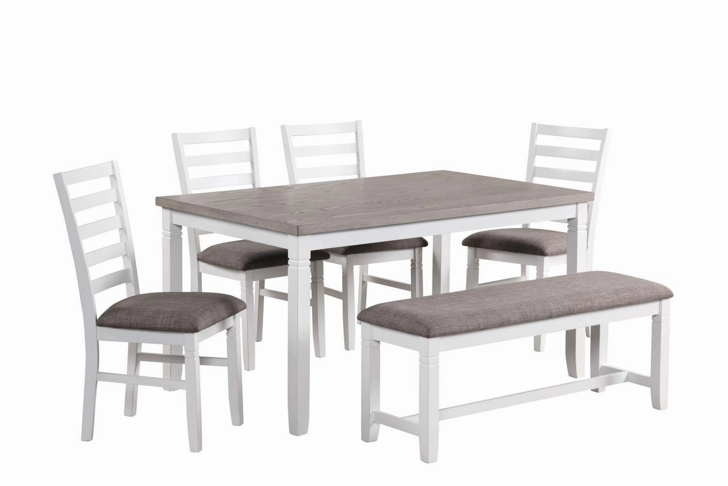Breeze Bench - White, Grey