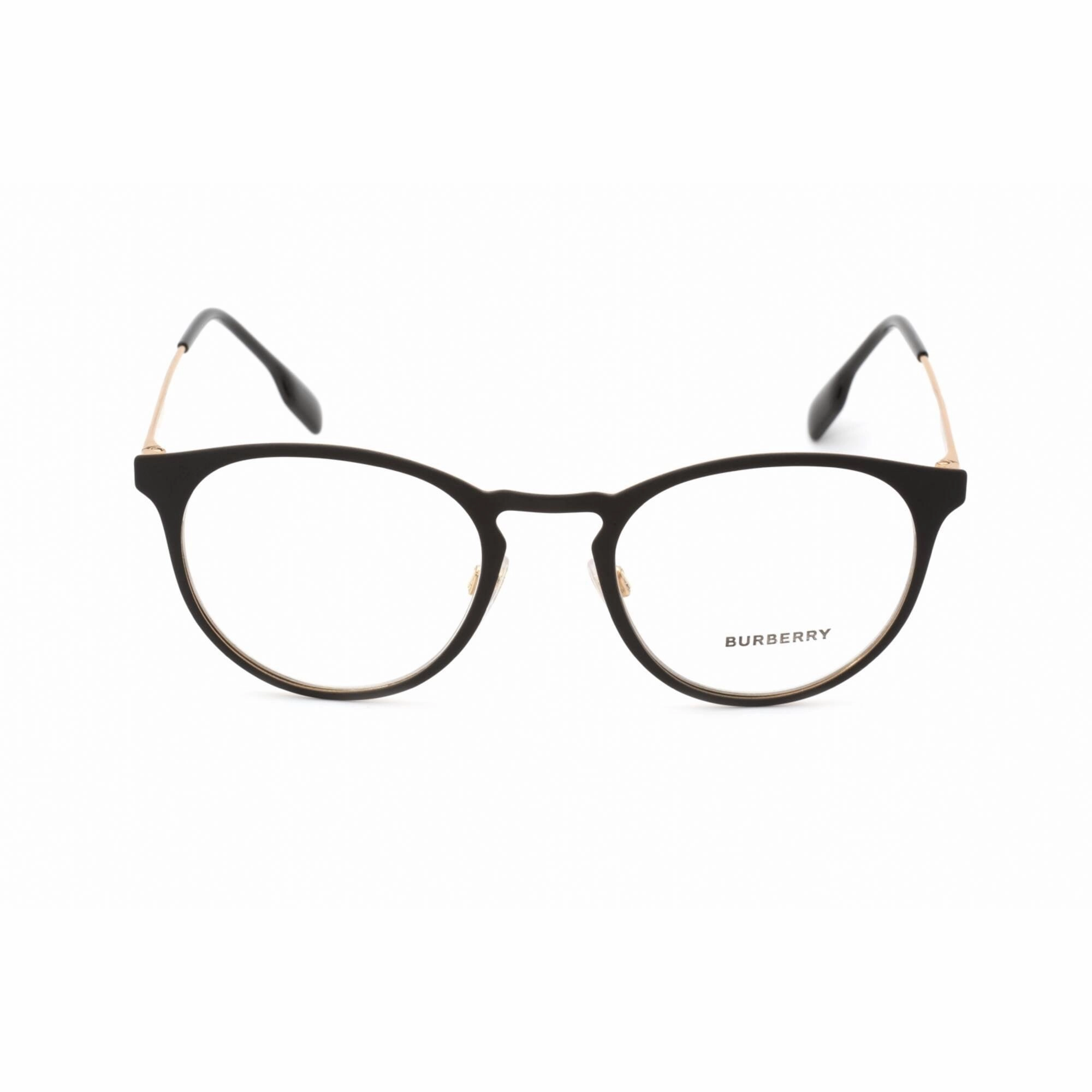 Burberry Men's Eyeglasses - Clear Lens Black Metal Round Shape Frame | BE1360 1017