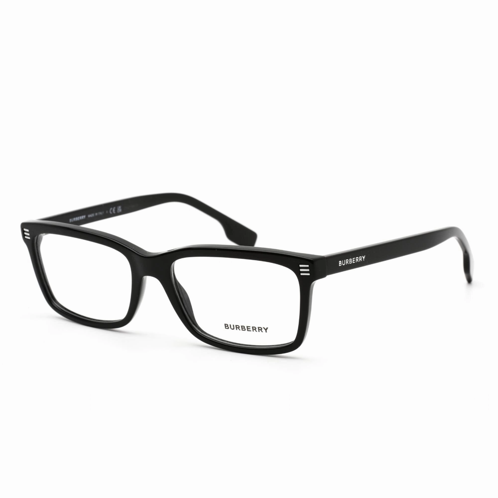 Burberry Men's Eyeglasses - Clear Lens Black Plastic Rectangular Frame | 0BE2352 3001