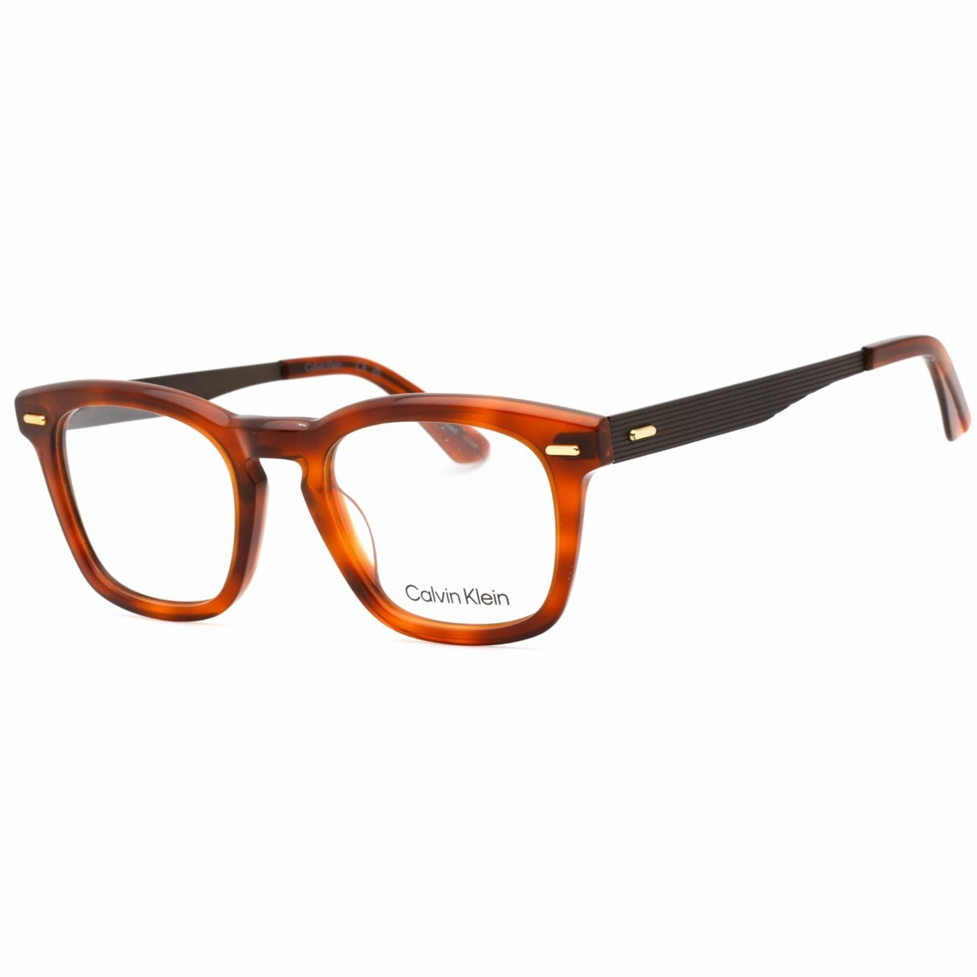 Calvin Klein Men's Eyeglasses - Blonde Havana Plastic Frame Clear Lens | CK21517 213