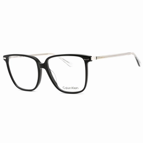 Calvin Klein Men's Eyeglasses - Full Rim Black Plastic Rectangular Frame | CK22543 001