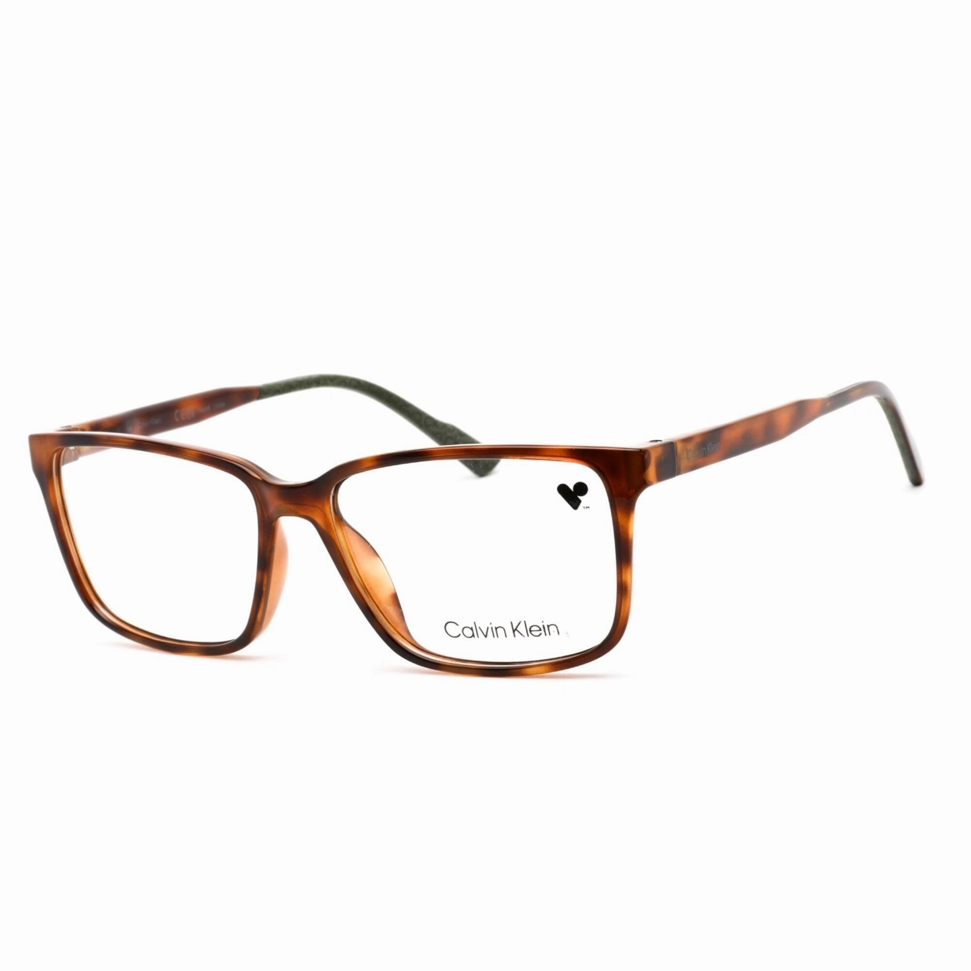 Calvin Klein Men's Eyeglasses - Rectangular Brown Havana Plastic Frame | CK21525 220