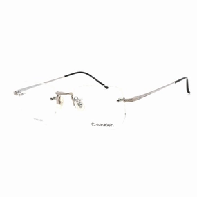 Calvin Klein Men's Eyeglasses - Silver Titanium Square Shape Frame | CK22112T 045