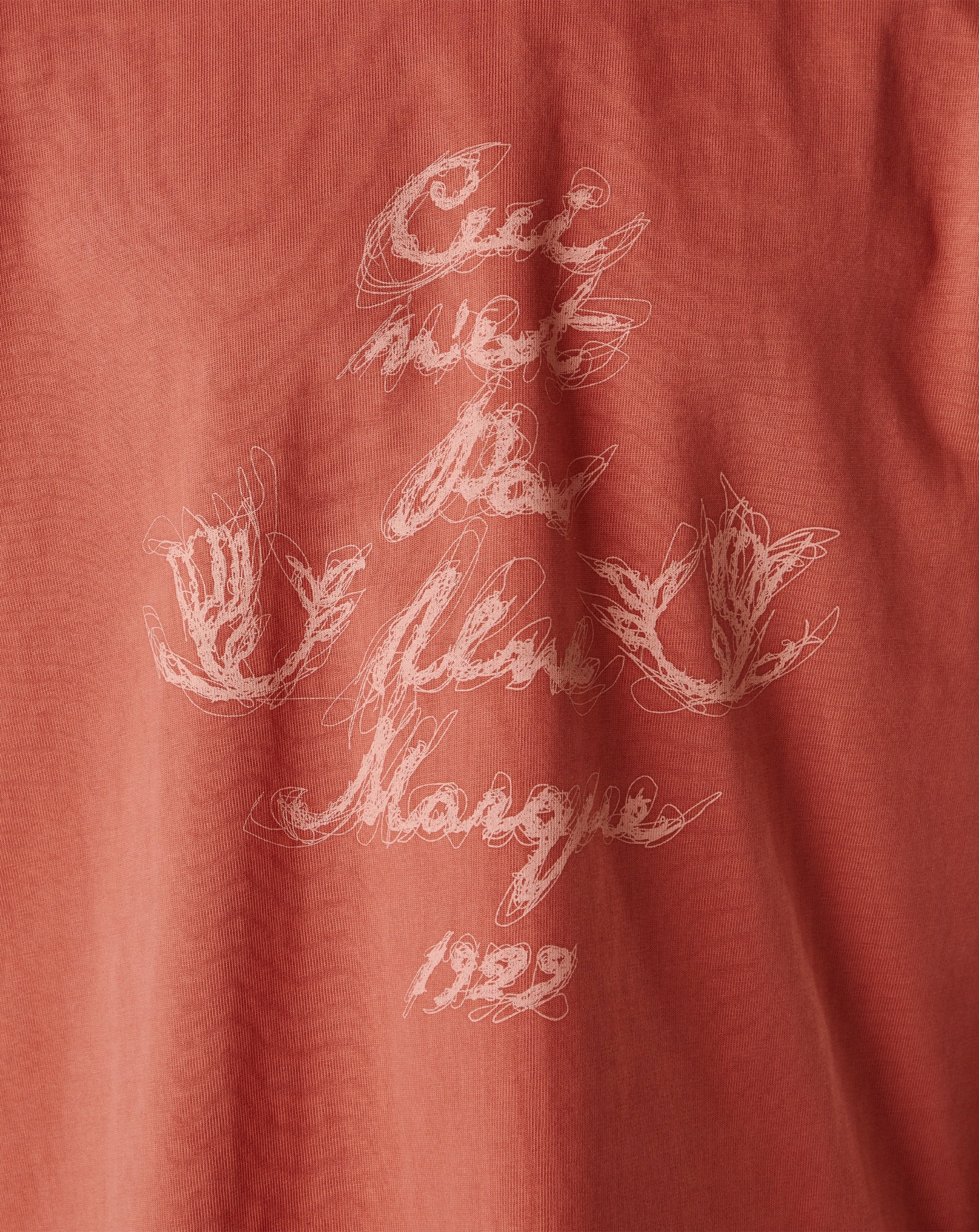 Ceci N'Est Pas Hand-Embroidered Scribble T-Shirt