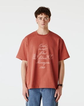 Ceci N'Est Pas Hand-Embroidered Scribble T-Shirt