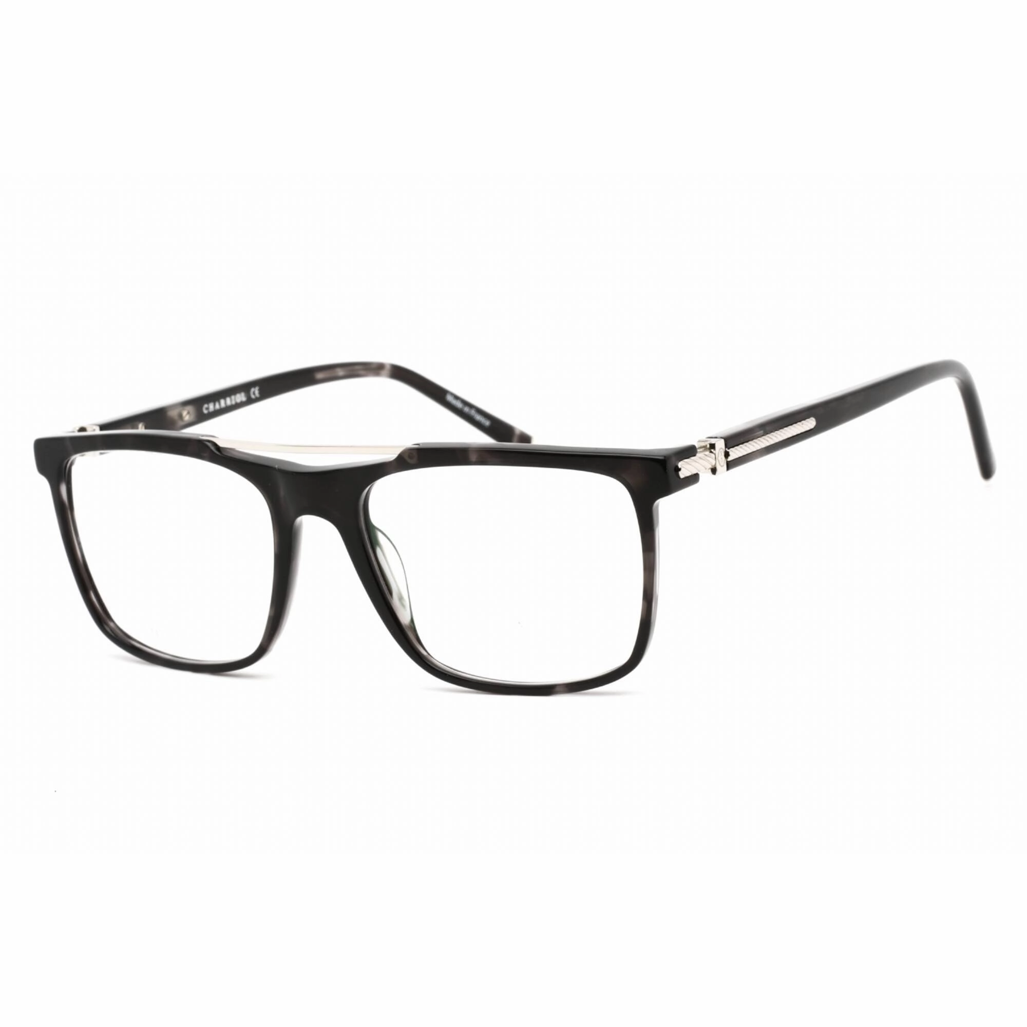 Charriol Men's Eyeglasses - Clear Lens Grey Marble Acetate Square Frame | PC75067 C03