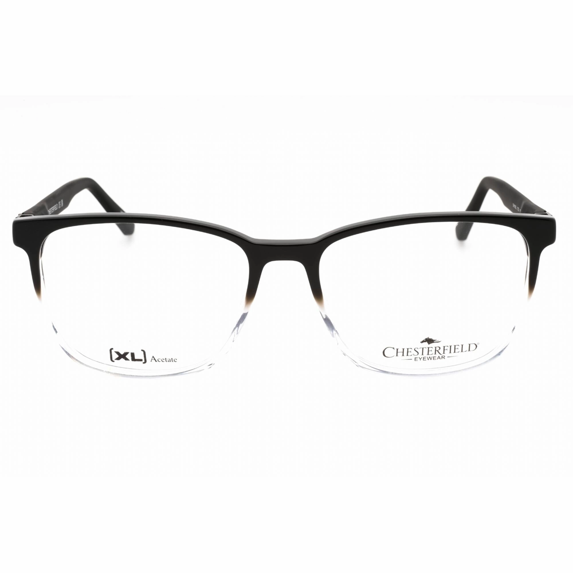 Chesterfield Men's Eyeglasses - Black Crystal Plastic Square Frame | CH 110XL 07C5 00