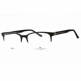 Chesterfield Men's Eyeglasses - Black Crystal Plastic Square Frame | CH 110XL 07C5 00
