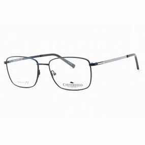 Chesterfield Men's Eyeglasses - Semi Matte Navy Metal Full Rim Frame | CH 895 0E8W