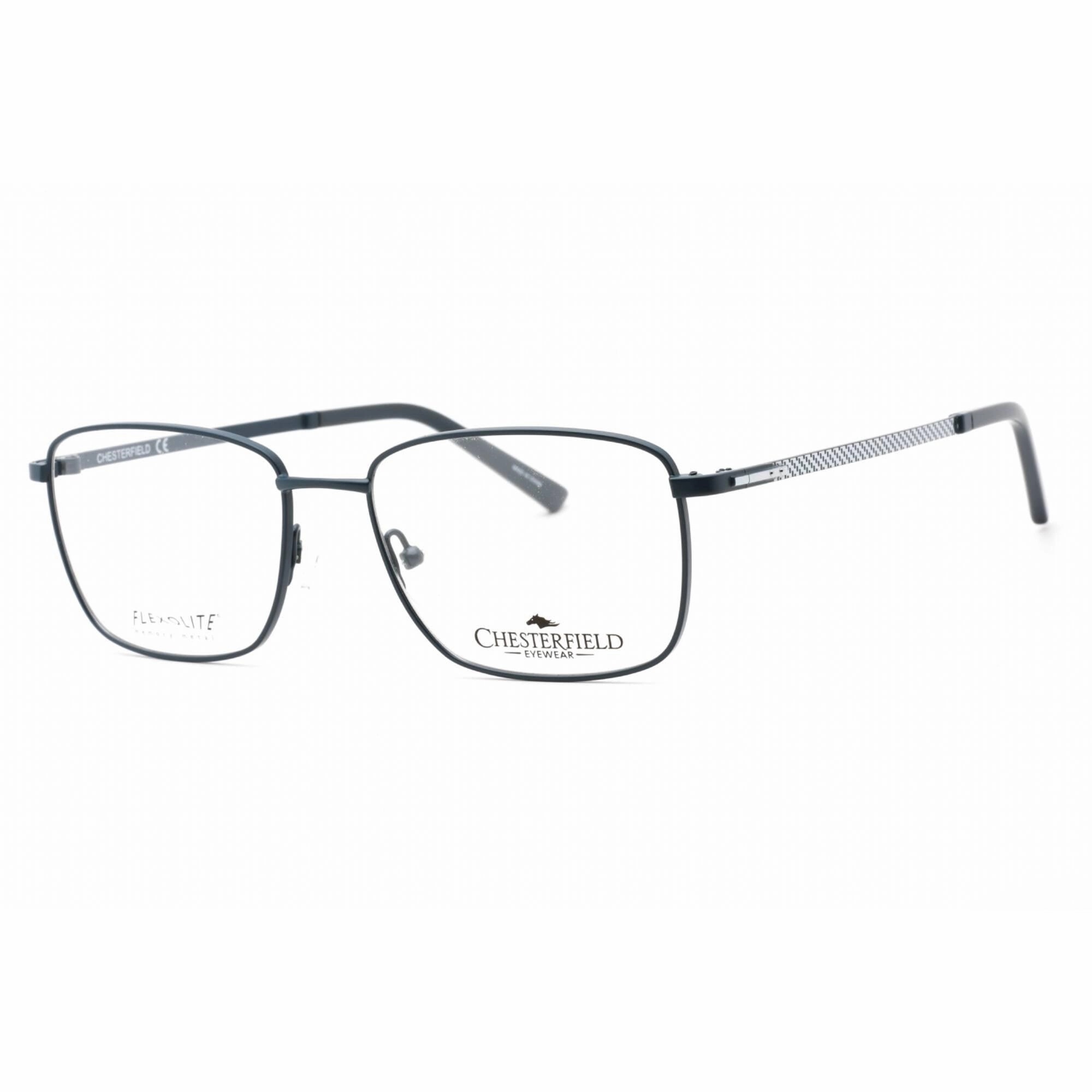 Chesterfield Men's Eyeglasses - Semi Matte Navy Metal Full Rim Frame | CH 895 0E8W