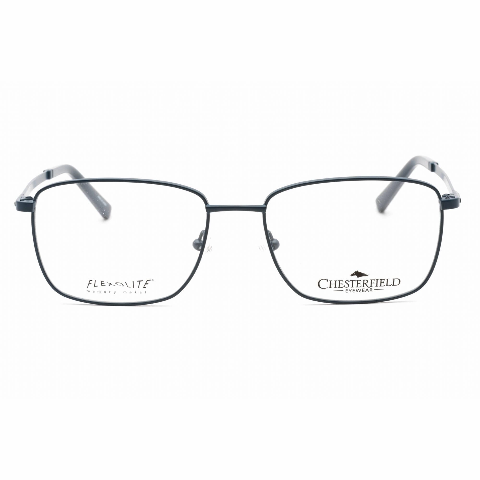 Chesterfield Men's Eyeglasses - Semi Matte Navy Metal Full Rim Frame | CH 895 0E8W