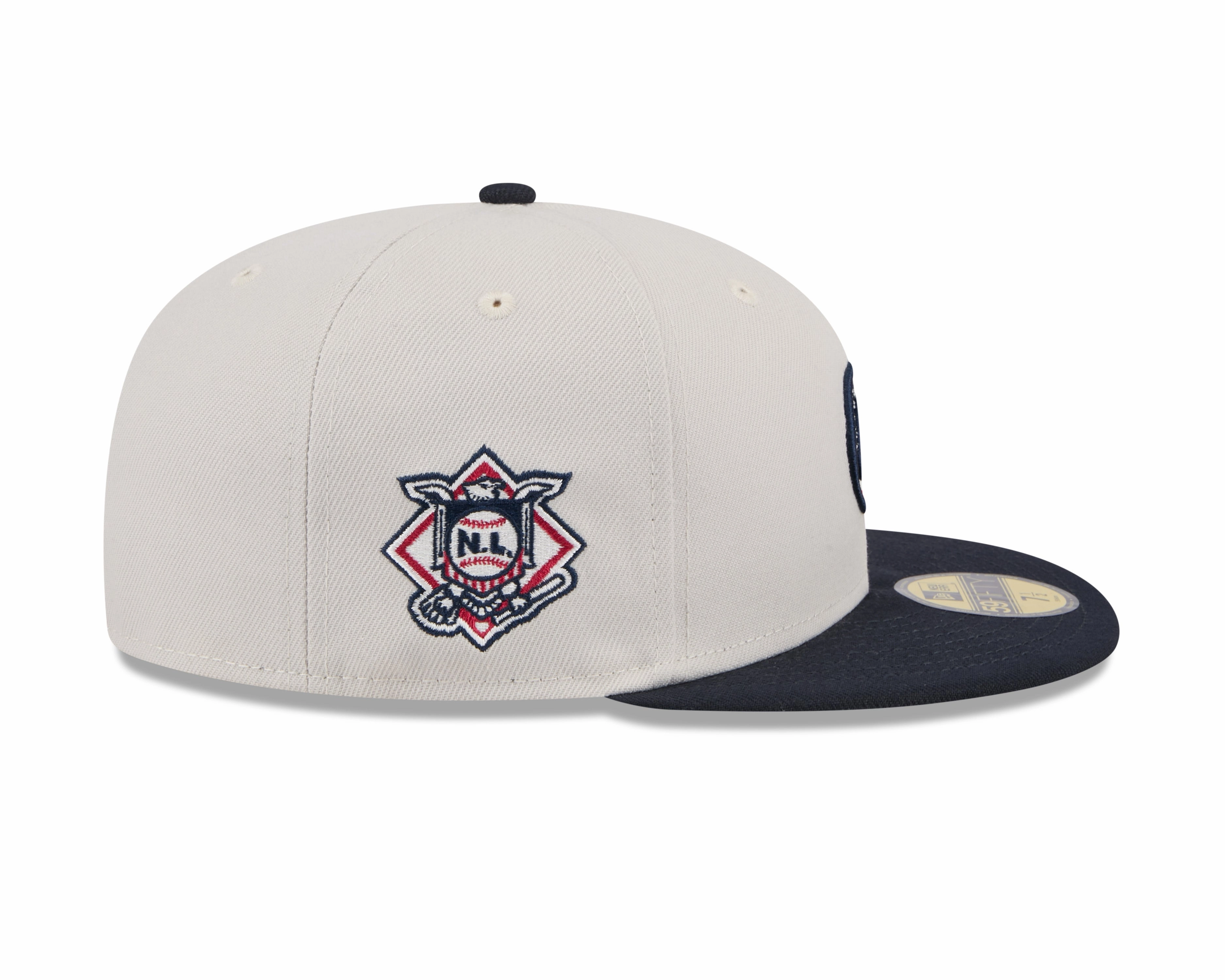 Chicago Cubs 2024 4th of July Stone/Navy On Field New Era 59FIFTY Fitted Hat
