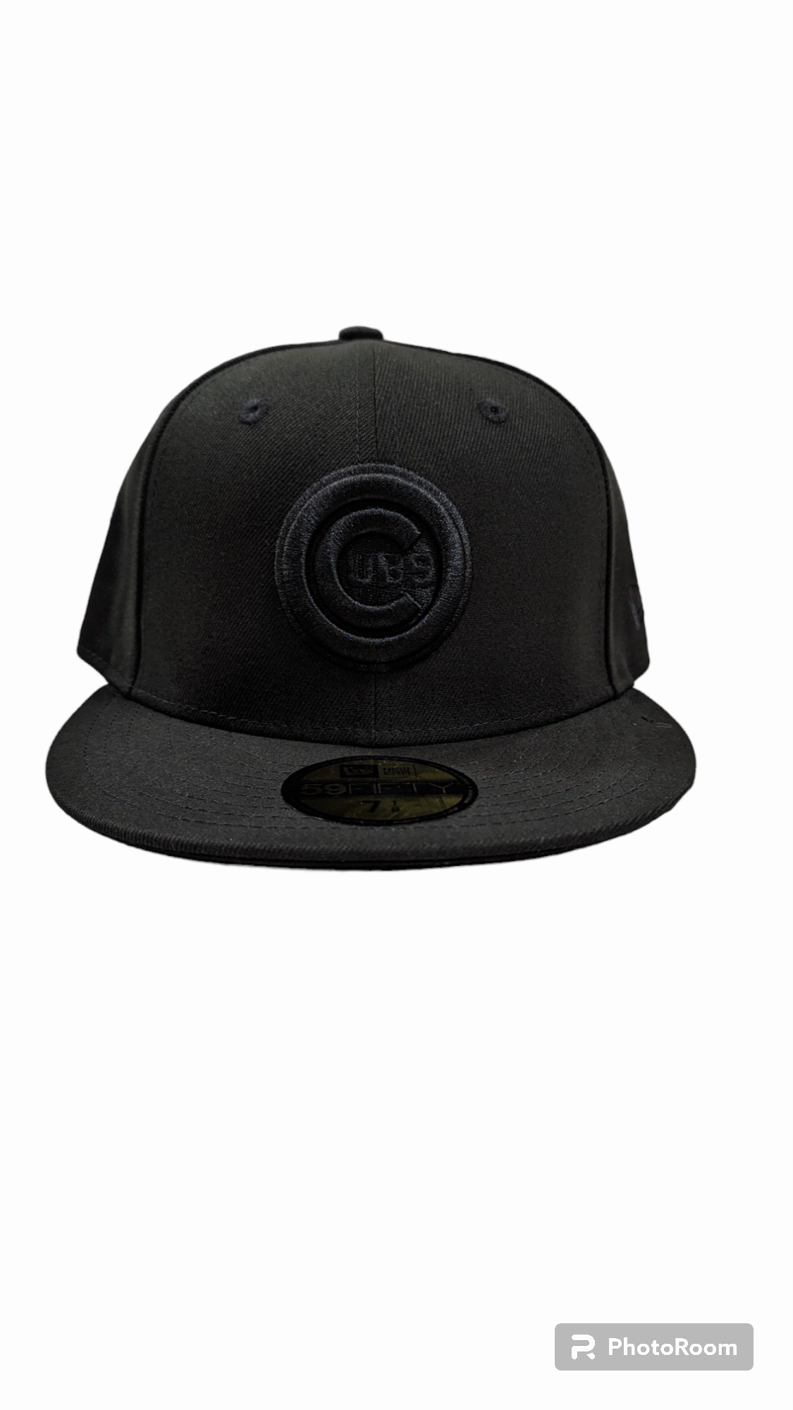 Chicago Cubs New Era Black Tonal Bullseye 59FIFTY Fitted Hat