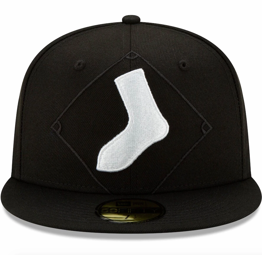 Chicago White Sox New Era Black Logo Elements 59FIFTY Fitted Hat