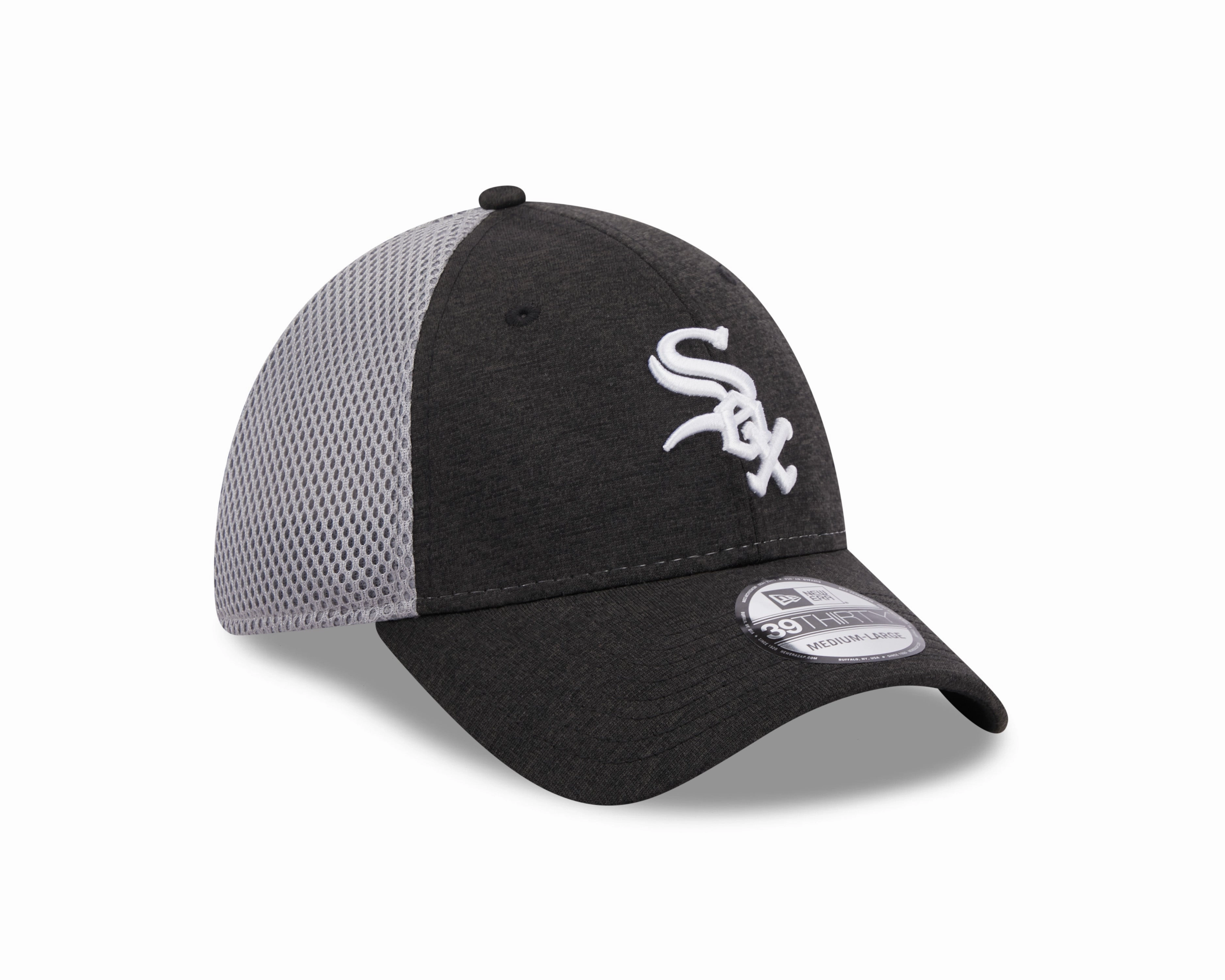 Chicago White Sox New Era Gray Shadowed Neo 39THIRTY Flex Fit Hat