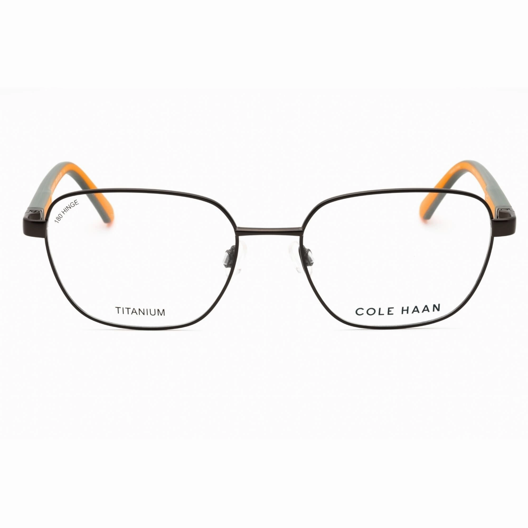 Cole Haan Men's Eyeglasses - Gunmetal Metal Square Full Rim Frame | CH4041 033