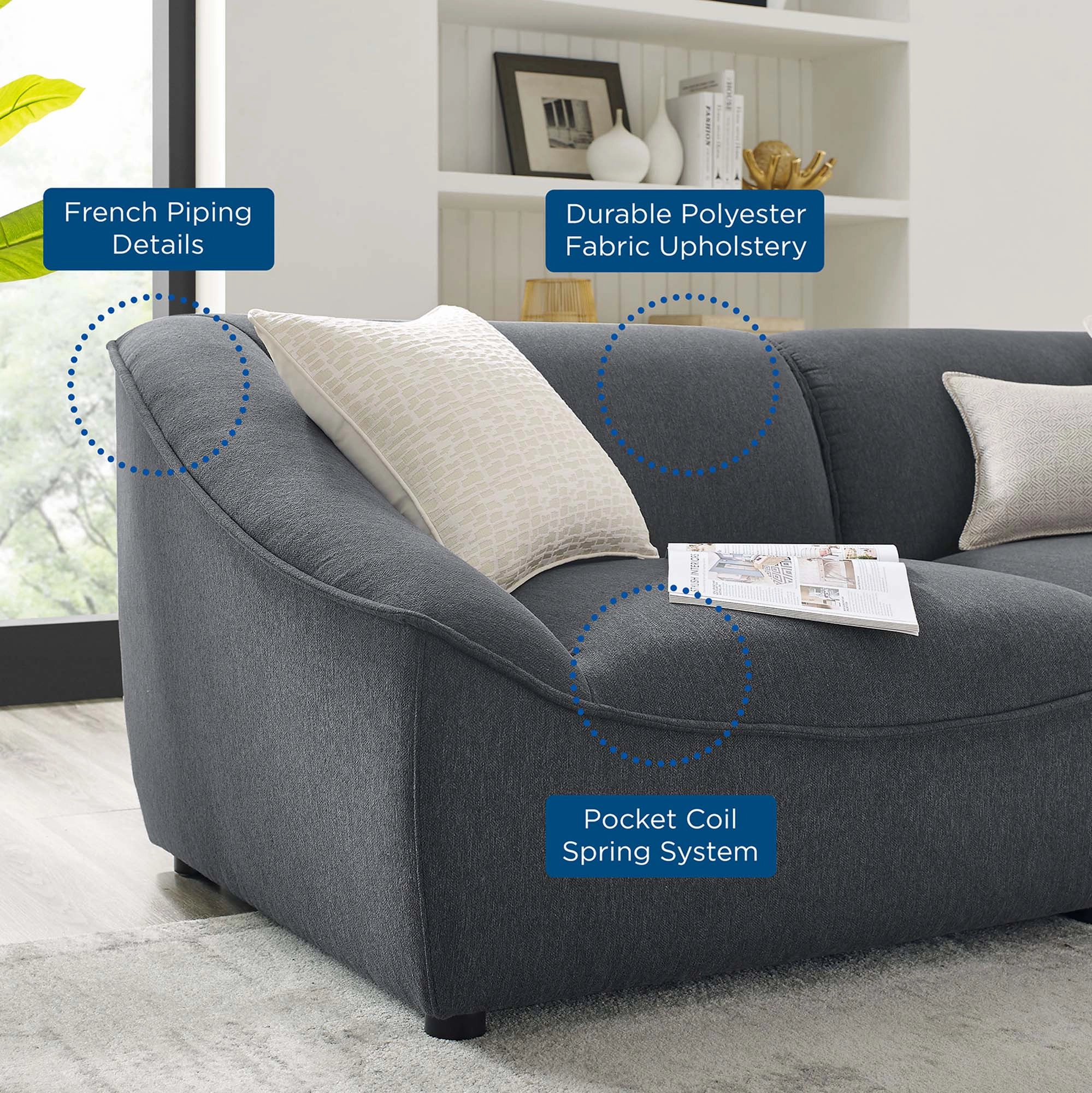 Comprise 2-Piece Loveseat by Modway