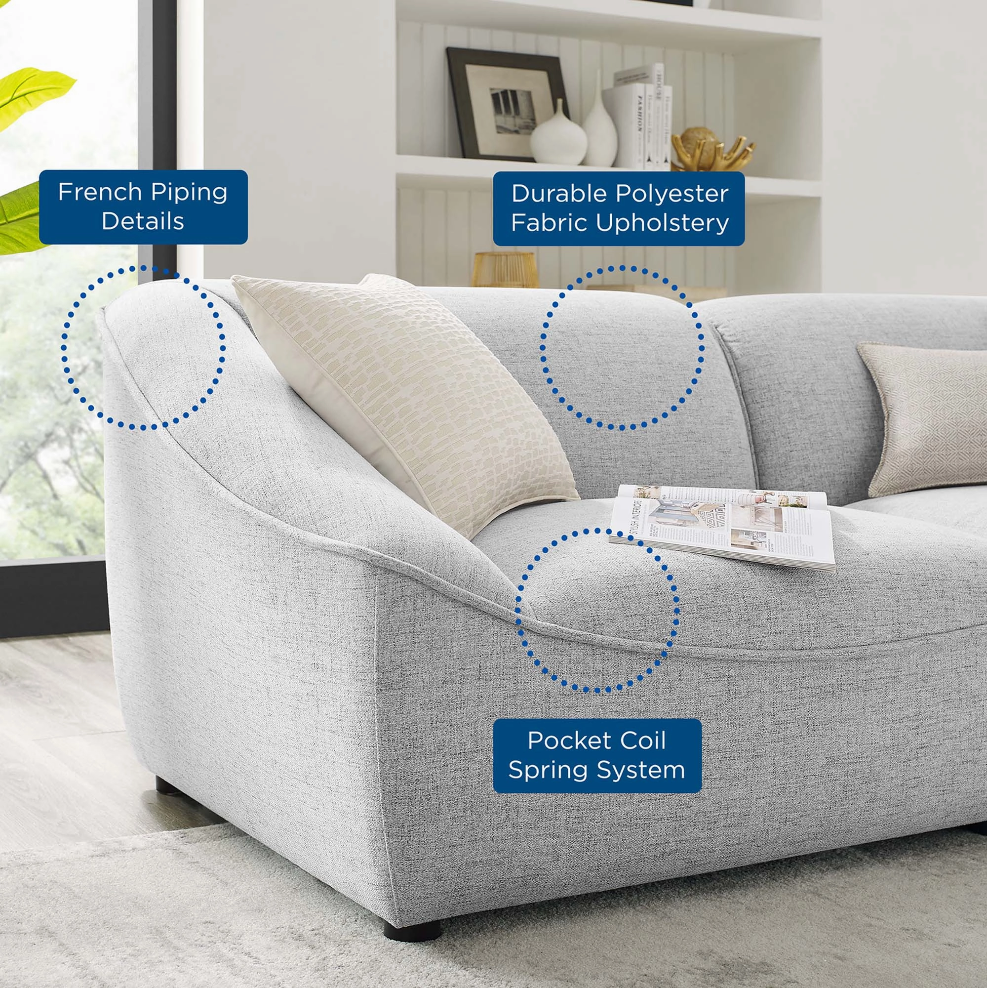 Comprise 2-Piece Loveseat by Modway