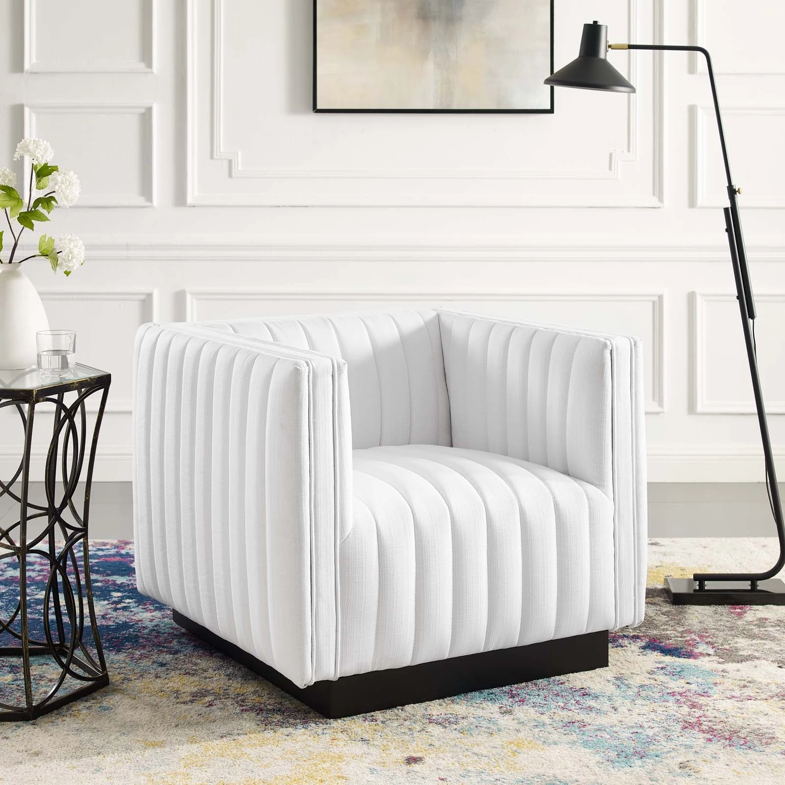 Conjure Tufted Upholstered Fabric Armchair by Modway