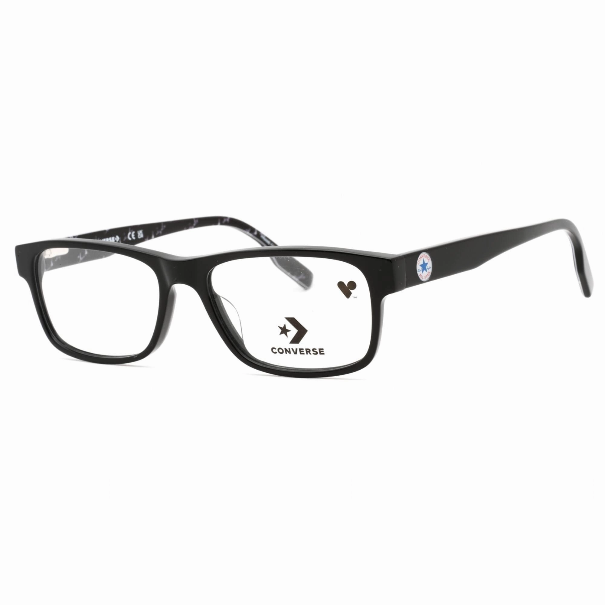 Converse Men's Eyeglasses - Black Plastic Rectangular Full Rim Frame | CV5001 001