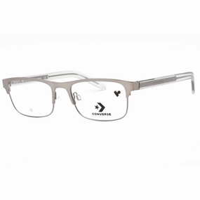 Converse Men's Eyeglasses - Satin Gunmetal Rectangular Frame Clear Lens | CV3022 070