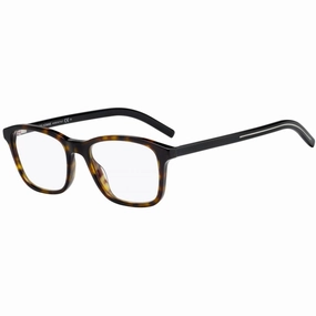 Dior Men's Eyeglasses - Havana Black Full Rim Rectangular Frame | BLACKTIE243 581