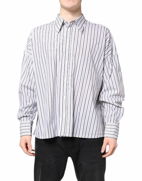Dolce & Gabbana  Stripe Button Down Casual Men's Shirt