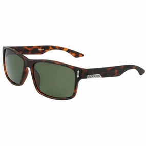 Dragon Men's Sunglasses - Matte Tortoise Rectangular Frame | DR COUNT LL COUNT 226