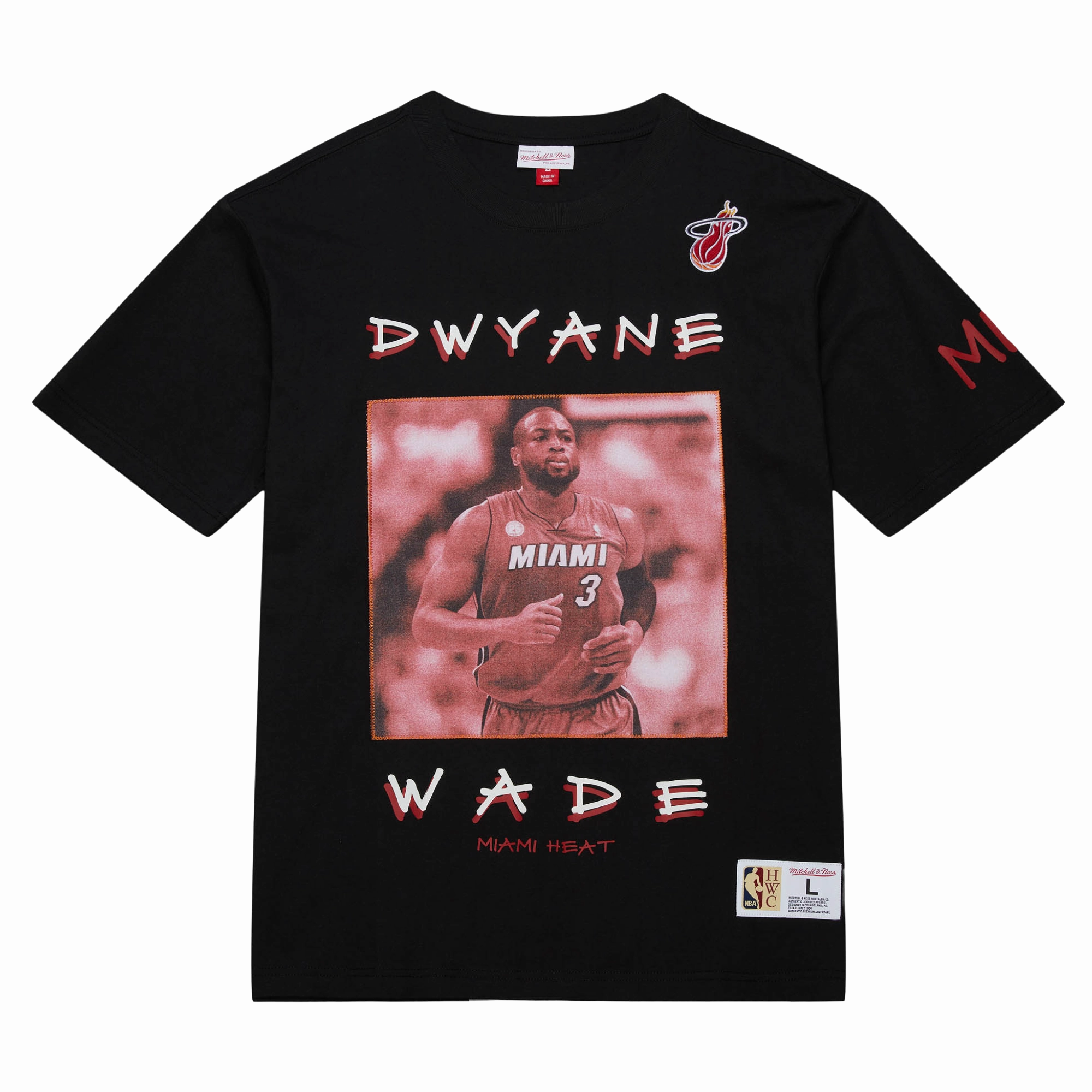 Dwyane Wade Mitchell & Ness Premium Vintage Tee