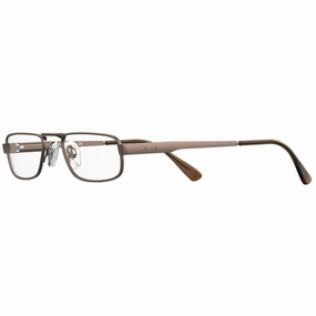 Elasta Men's Eyeglasses - Brown Metal Full Rim Rectangular Shape Frame | E 1321 009Q