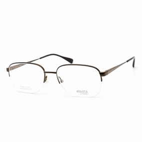 Elasta Men's Eyeglasses - Brown Stainless Steel/Acetate Rectangular | E 7238 009Q 00
