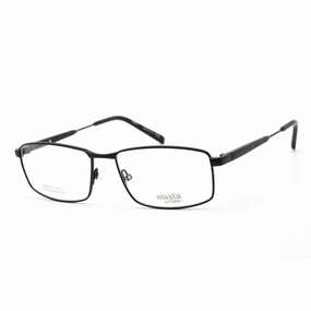 Elasta Men's Eyeglasses - Matte Black Full Rim Rectangular Frame | E 7235 0003 00